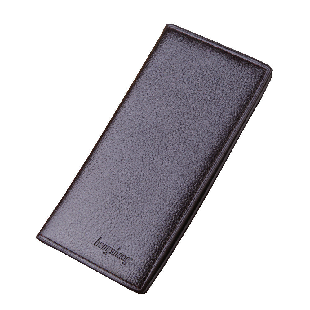 Men's Wallet Men Multi-card Lychee Pattern