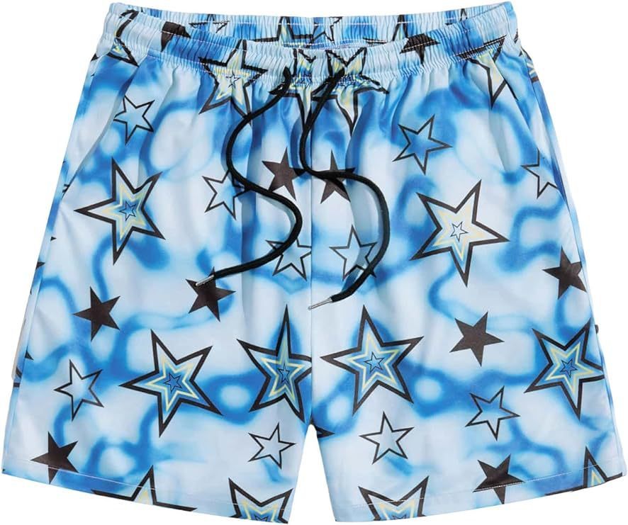 Simple Men's Beach Shorts Tie-dye XINGX