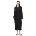 Zipper Bathrobe Couple Hooded Nightgown Thin Pajamas