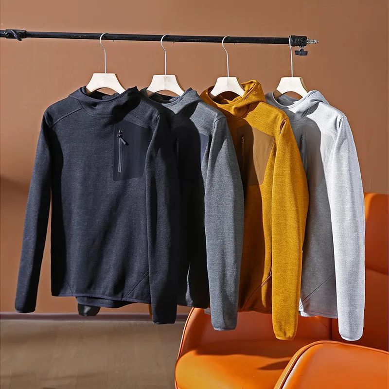 Autumn And Winter Sports Leisure Hooded Fleece Sweater Base