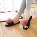 Plush Slippers Women's Cross Section To Keep Warm