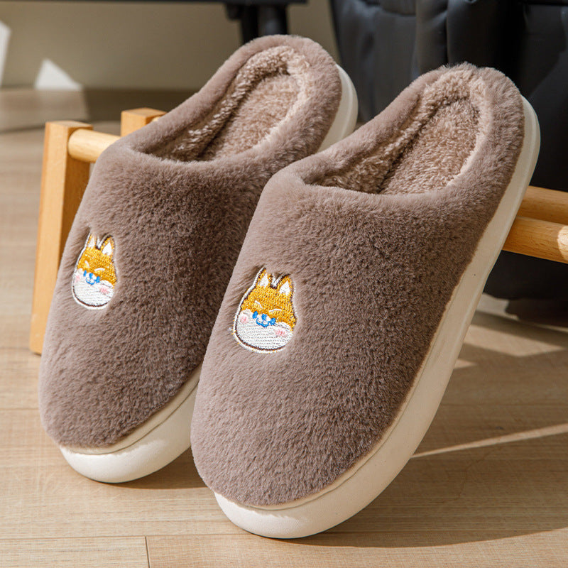 Autumn And Winter Home Indoor Outdoor Keep Warm Lightweight Platform Cute Cotton Slippers