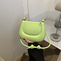 New Street Popular Stylish Simple Solid Color Temperament Commute Underarm Bag