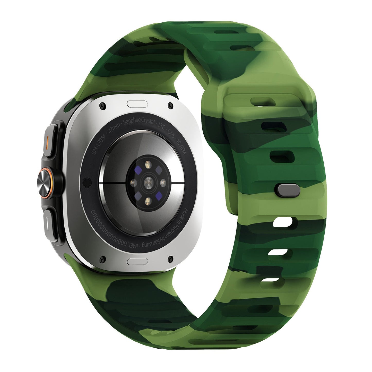 حزام سيليكون قابل للتطبيق على ساعة Ultra Wave Reverse Buckle مقاس 47 مم