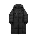 Padded Down Jacket Female Long Below The Knee