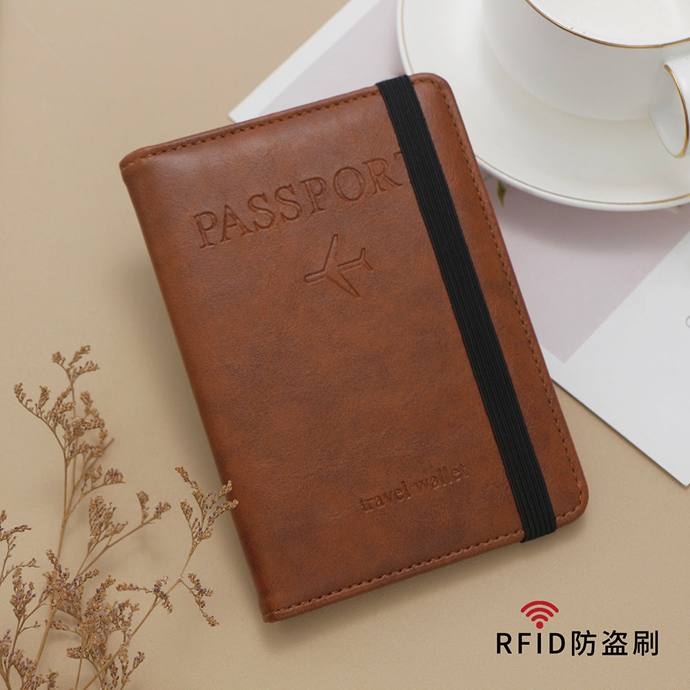 RFID Passport Holder Multi-function Passport Cover SIM Card