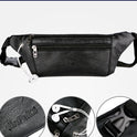 Ultra-thin PU Men's Belly Phone Waist Bag