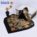 Spring New Versatile Large Kerchief Silk Scarf Classic Retro Printing