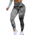 Women's Multicolor Print Camo Slim Fit Butt Lift Yoga Leggings