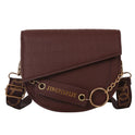 New Fashion Retro Stone Pattern Underarm Saddle Bag