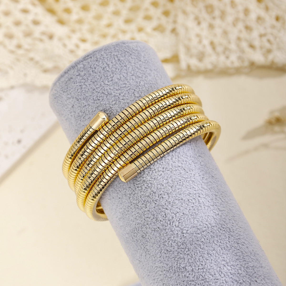 Exaggerated Multi-layer Bracelet Simple Alloy