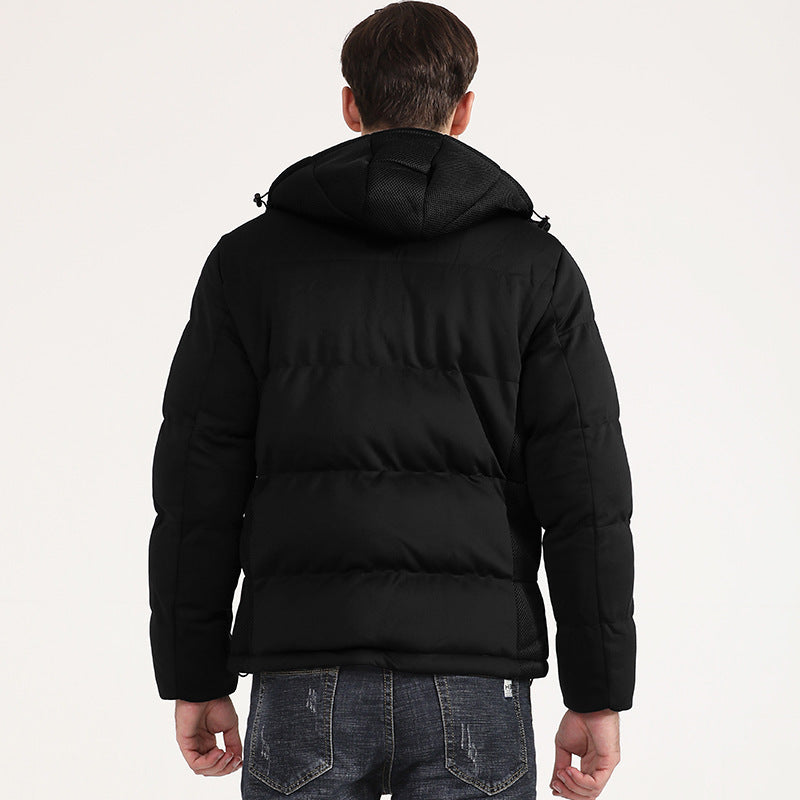 Pure Color Down Padded Jacket Short Coat