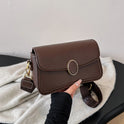 Fashion Small Square Bag All-matching Wide Shoulder Strap Shoulder Bag