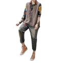 Korean Style Loose V-neck Pullover Vest Sleeveless Waistcoat Knitted Vest Tide