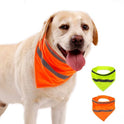 Dog Reflective Bandanas Pet Triangular Towel Scarf Bright Color Polyester Bib