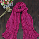 Bali Pure Cotton Yarn Fold Scarf Children Candy Color Autumn