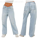 European And American Style Jeans High Waist Loose Wide Legs Type