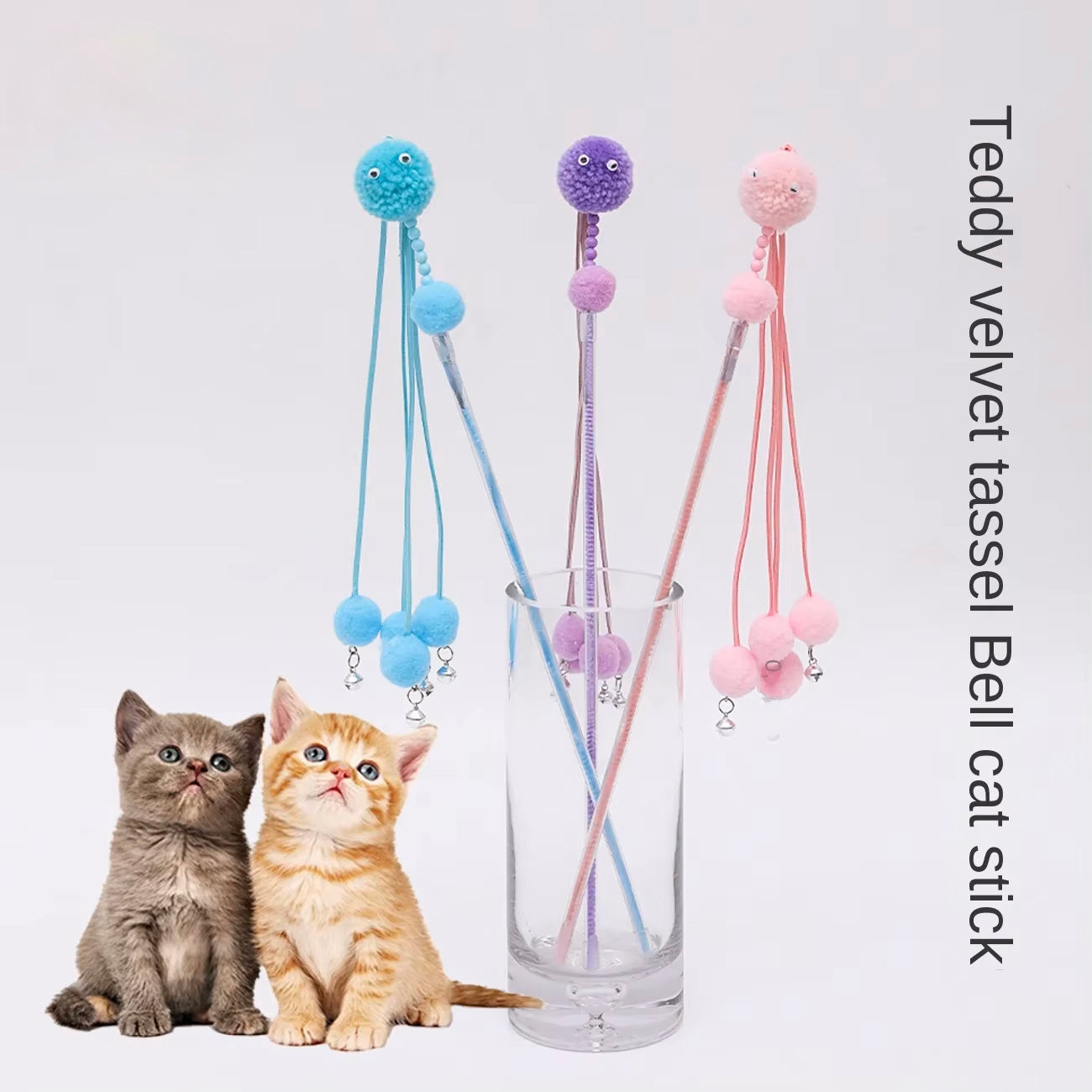 Funny Cat Stick Wholesale Pipitao New Cat Supplies Self-Happiness Pet Toy Tassel Funny Cat Stick Cat Toy