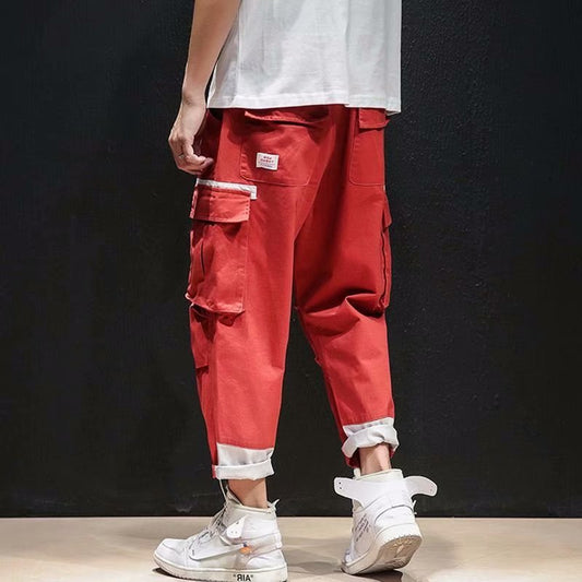 Loose Straight 9 Points Hip Hop Pants