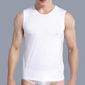 Men's Fashion Wide Shoulder Sports Round Neck Undershirt