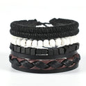 Leather Woven Multi-layer Suit Wing Bracelet