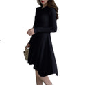 Long Sleeve French Base Dress Women