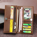 Fashion Embossed Magnetic Buckle Multi Card Slot Men's Wallet