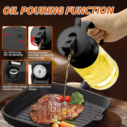 Kitchen Fuel Injector Dual-use Olive Dispenser Oil Sprayer