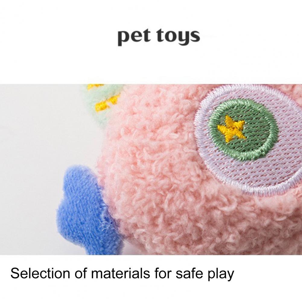 Sounding Dog Toy Cartoon Shape Padded Soft Pet Chew Toy Bite-resistant Relieve Fatigue Interactive Squeeze Dog Squeaky Chew Toy