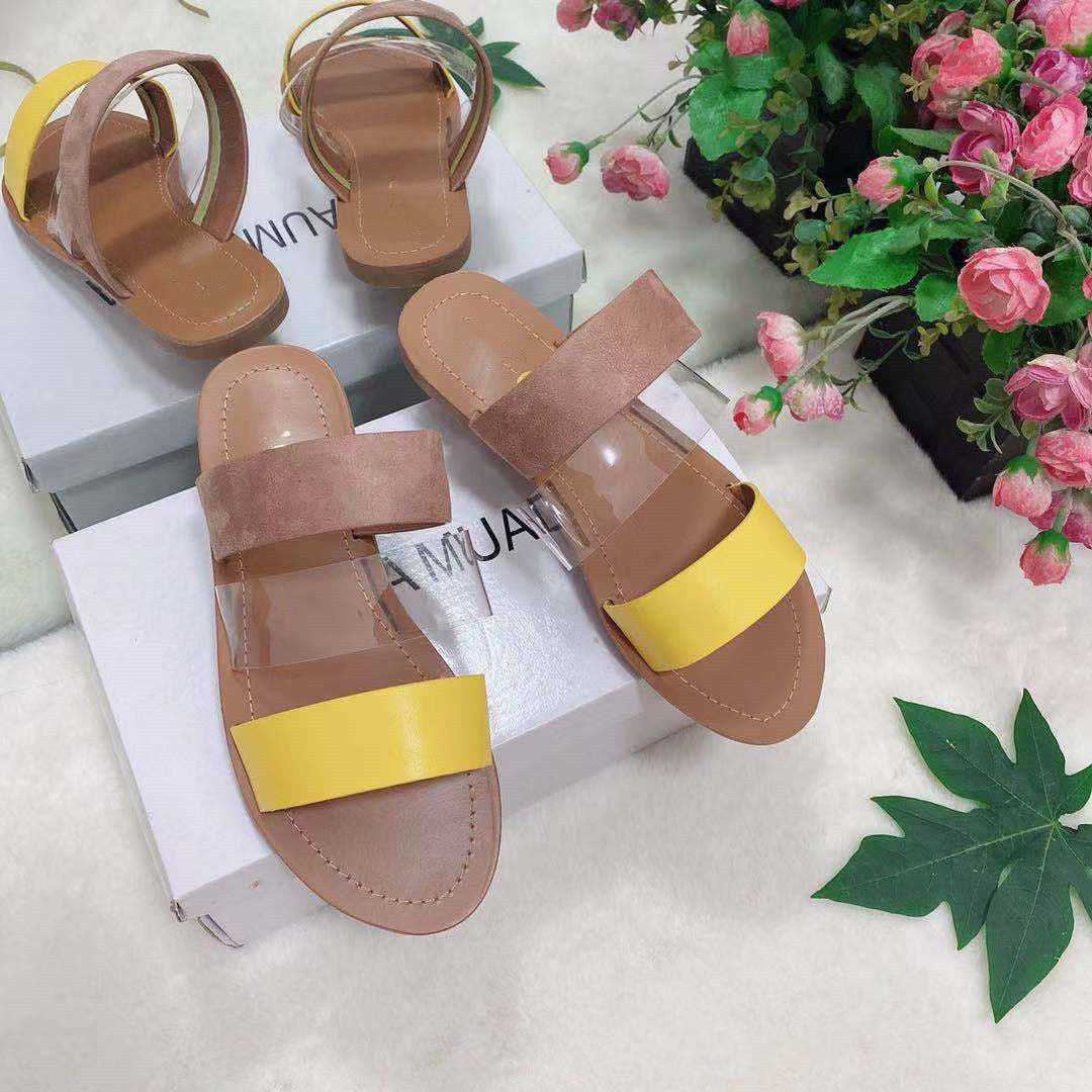 European And American Hot New Style Flat Shoes Fashionable Cross-border Slippers