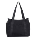 New Japanese Style Solid Color Tote Bag Shoulder Bag Casual Simple Canvas Handbag