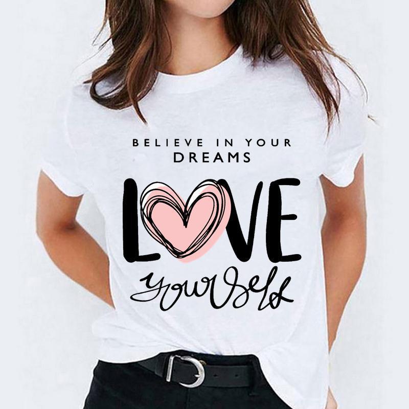 Cartoon Love Sweet Cute Short Sleeve