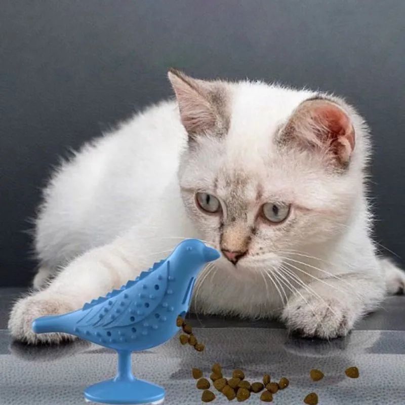 Funny Treat Leaking Cat Toy Interactive Bird Shape Cat Toy For Cats Kitten Dogs Bite Grinding Teeth Pet Products Accessories