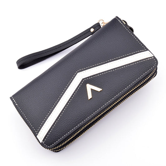 New Wallet Women's Long Double Zip Clutch