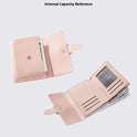 Purse Short Solid Color Card Holder Spring Women's High Sense