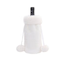 Christmas Solid Color Plush Decorative Bottle Cap