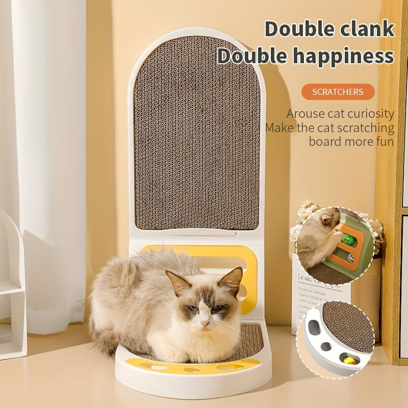 L-Shape Cat Scratching Board Vertical Cat Scratching Board Thickened Scratch Resistant Wear-resistant Cat Toys Cat Supplies