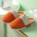 Unisex Winter Slippers Corduroy Shoes Couples Bedroom Slippers Women Men