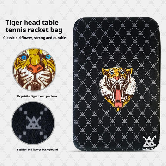 Portable Hard Table Tennis Racket Bag Racket Box Large Capacity Square Backpack