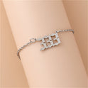 Creative Stainless Steel Angel Digital Bracelet For Women