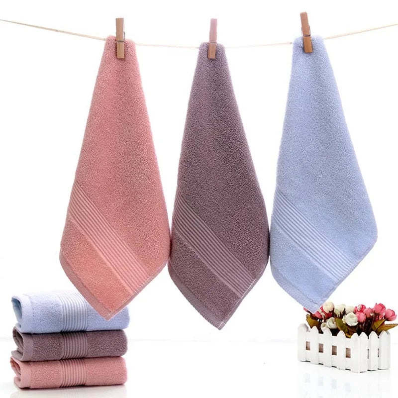 Thick Soft Household Plain Color All Cotton Children Face Washing Towel