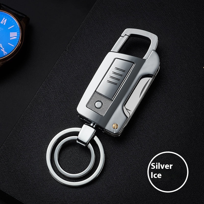 Multi-functional Keychain Pendant Cigarette Lighter USB Charging Lighter