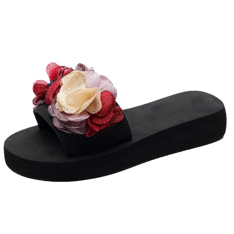 Flower Stitching Sandals Lightweight Non-slip