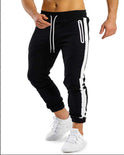 Men's Trendy Latest Running Fitness Side Contrast Color Velcro Sports Trousers