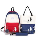 Junior High School Backpack Four-Piece Set