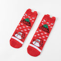 Cotton New Year Cartoon Stereo Ear Cute Elk Christmas Socks