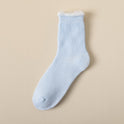 Women's Mid-calf Winter Fleece Lined Padded Warm Keeping Sleeping Floor Cashmere Socks