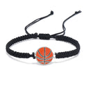 Braided Sport Bracelets, Sports Accessories Adjustable, Baseball, Volleyball, Basketball, Soccer, Football Jewelry For Fans, Ideal For Birthday Or Halloween Gifts