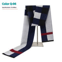 New Men's Winter Warm Cashmere-like Striped Business Scarf For Young People