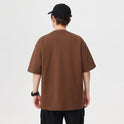 Simple Short-sleeved T-shirt Men's Loose Multi-pocket